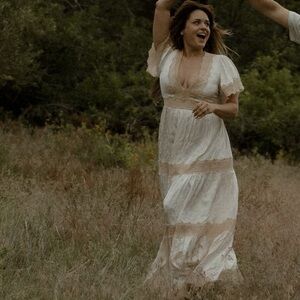 Spell Ocean Gown Ivory